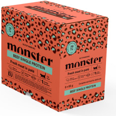 Monster Cat Pouches Adult Beef 8x85 g kissan märkäruoka
