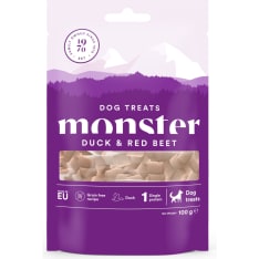 Monster Dog Treats Baked Duck & Red Beet 100 g koiran makupala