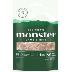 Monster Dog Treats Baked Lamb & Mint 100 g koiran makupala