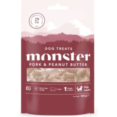 Monster Dog Treats Baked Pork & Peanut Butter 100 g koiran makupala