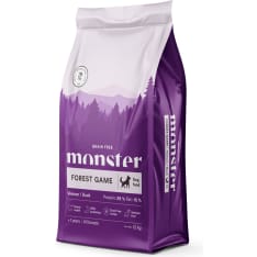 Monster Dog Grain Free Forest Game Venison/Duck 12 kg koiran täysravinto