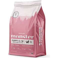 Monster Dog Grain Free Puppy S/M Turkey/Chicken 2 kg koiran täysravinto