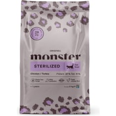 Monster Cat Original Sterilized Chicken/Turkey 2 kg kissan täysravinto
