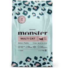 Monster Cat Original Multicat Salmon/Poultry 2 kg kissan täysravinto