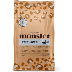 Monster Cat Grain Free Sterilized Turkey/Chicken 400 g kissan täysravinto