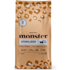 Monster Cat Grain Free Sterilized Turkey/Chicken 6 kg kissan täysravinto