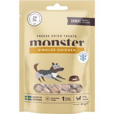 Monster Dog Treats Freeze dried Chicken 45 g koiran makupala