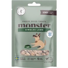 Monster Dog Treats Freeze dried Lamb 45 g koiran makupala