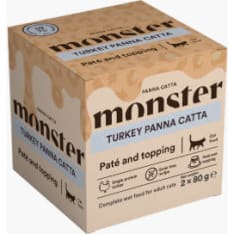 Monster Cat Kalkkuna Panna Catta 2 pcs kissan märkäruoka