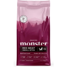 Monster Dog Grain Free Adult Red Meat Small Bites 2 kg