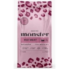 Monster Cat Grain Free Red Meat 2 kg kissan kuivamuona