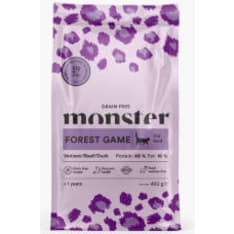 Monster Cat Grain Free Forest Game 400 g kissan kuivamuona