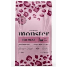 Monster Cat Grain Free Red Meat 400 g kissan kuivamuona