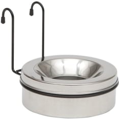 MIMSafe 1.2 l stainless dog drinking cup for cage
