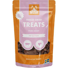 MUSH Freeze-dried Treats possu sydän kissan ja koiran herkku
