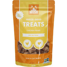 MUSH Freeze-dried Treats kanan sydän kissan ja koiran herkku