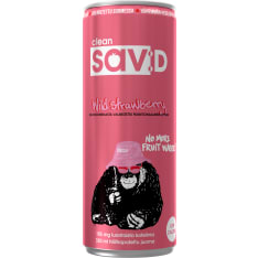 Clean Drink sav:D Wild strawberry carbonated drink 0,33 l