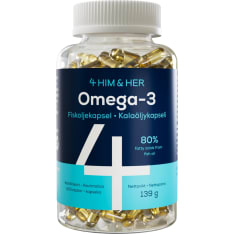4Him&Her Omega-3 80% ravintolisä 120 kpl