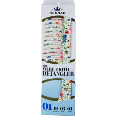 DENMAN Deluxe D28 Wide Tooth Detangler Comb Floral Fantasies hiusharja