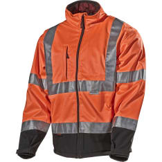 L.Brador 289P hiviz orange softshell jacket