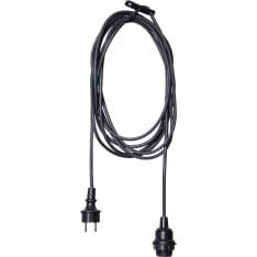 Star E27 IP44 5m lighting cord set for outdoor use
