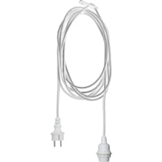 Star E27 IP44 5m lighting cord set for outdoor use