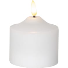 Star Flamme white led candle