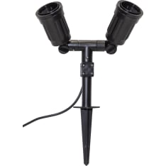 Star 2-prong ground spike lamp