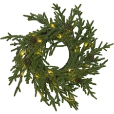 Star Lummer 38cm wreath with led lights