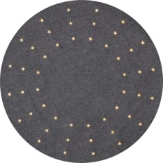 Star Granne 80cm harmaa kuusenalusmatto led valoilla
