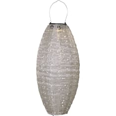 STAR Trading Festa LED solar decorative lantern 20x20x40cm beige