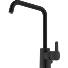 Mora Lionx matt black high kitchen faucet with washing machine valve