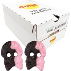 Bubs Raspberry Candy Foam Skulls 2.8 kg loose candy