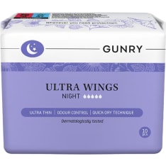 Gunry Ultra Wings Night 10 kpl terveysside