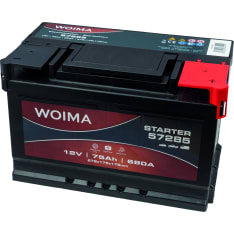 Woima 75Ah 680A 278x175x175 -/+ starter battery