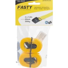 Fasty 1m 20mm 2pcs yellow packing strap