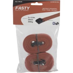 Fasty 2m 20mm 2pcs red packaging strap