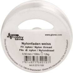 Nylon thread white 100m/0,35mm