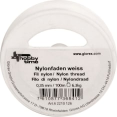 Nylon thread white 100m/0,35mm