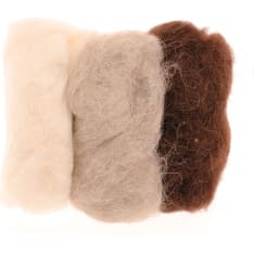 Sheepwool 3x10g black-white 100% natural