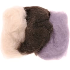 Sheepwool 3x10g black-white 100% natural