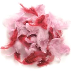 Deco feathers white-black-grey 10g