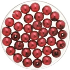 Bohemia glass bead 6mm wax siam 50pcs