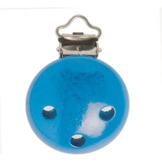 Dummy chain clips 35mm, maple, blue 1pcs FSC