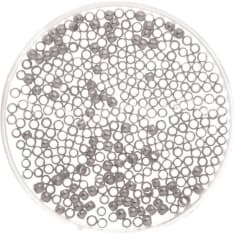 Squeeze beads app. 35pcs 3mm silver color