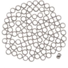 Squeeze beads app. 35pcs 3mm silver color