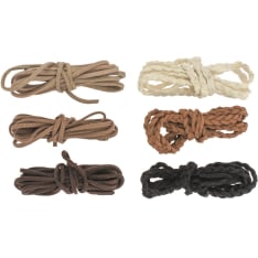 Velour ribbons, brown tones/ beige/black 3x2m, 3x1m