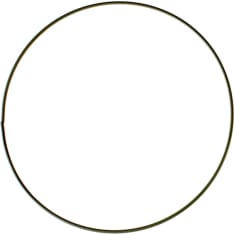 Metal ring black 35 cm