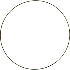 Metal ring black 35 cm