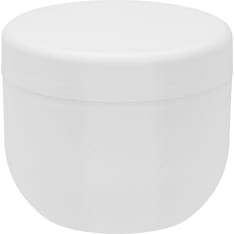 Cream jar 100ml white  single-walled